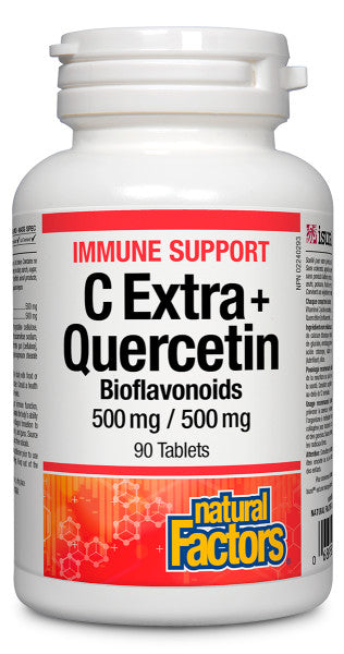 Natural Factors C Extra + Quercetin (90 Tabs) - Lifestyle Markets